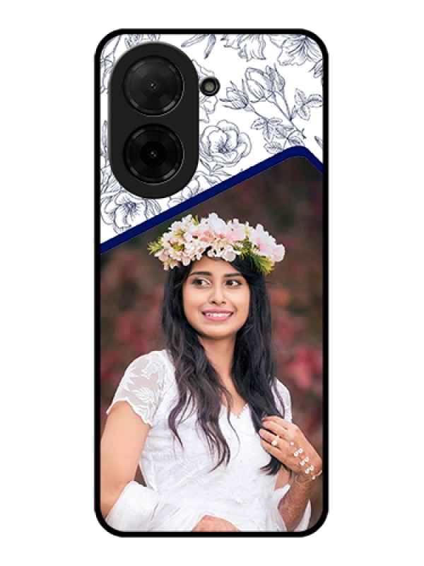 Custom Xiaomi Redmi A5 Custom Glass Phone Case - Classy Floral Design