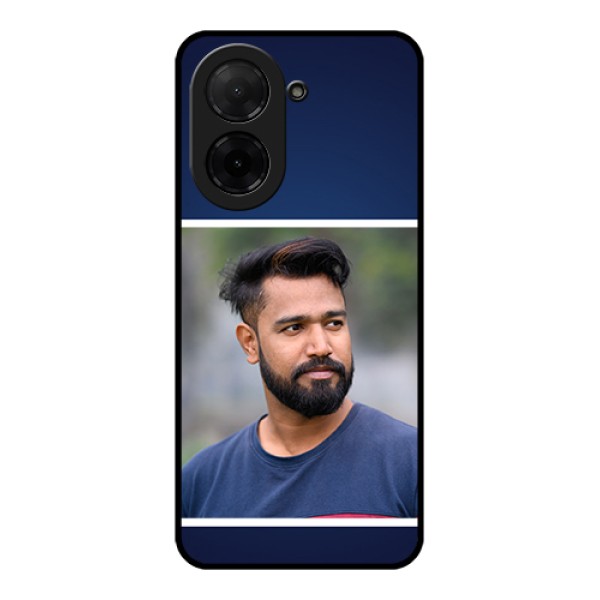 Xiaomi Redmi A5 Custom Glass Phone Case - Simple Royal Blue Design Xiaomi Redmi A5 Custom Glass Phone Case - Simple Royal Blue Design