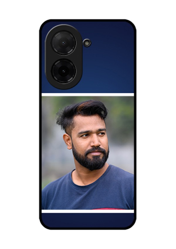 Xiaomi Redmi A5 Custom Glass Phone Case - Simple Royal Blue Design