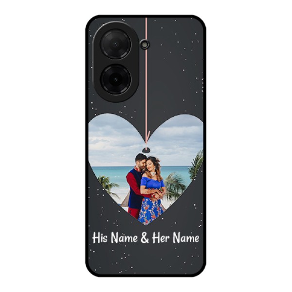 Xiaomi Redmi A5 Custom Glass Phone Case - Hanging Heart Design
