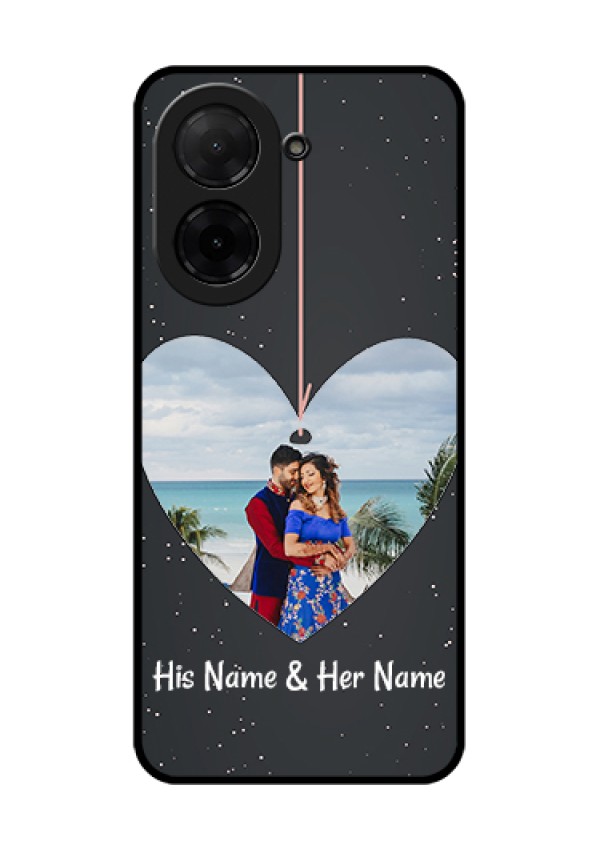 Xiaomi Redmi A5 Custom Glass Phone Case - Hanging Heart Design