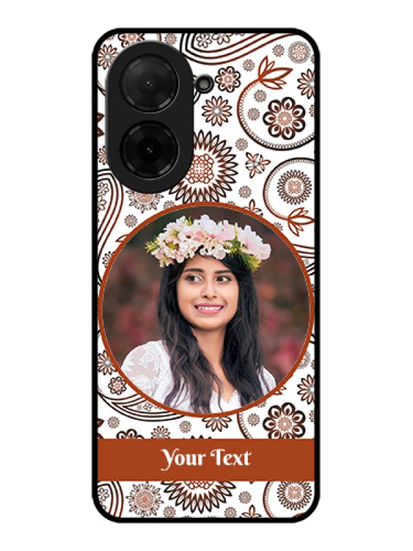 Custom Xiaomi Redmi A5 Custom Glass Phone Case - Abstract Flower Design