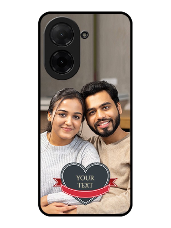 Custom Xiaomi Redmi A5 Custom Glass Phone Case - Just Married Couple Design