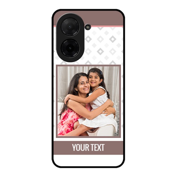 Xiaomi Redmi A5 Custom Glass Phone Case - Simple Diamond Design Xiaomi Redmi A5 Custom Glass Phone Case - Simple Diamond Design