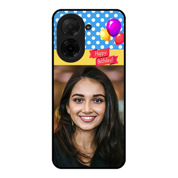 Xiaomi Redmi A5 Custom Glass Phone Case - Happy Birthday Design