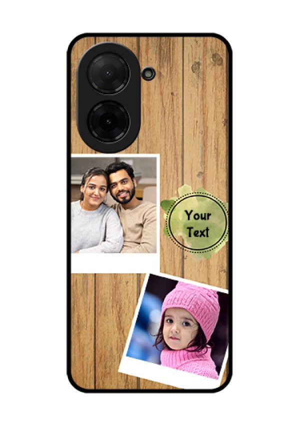 Xiaomi Redmi A5 Custom Glass Phone Case - Wooden Texture Design