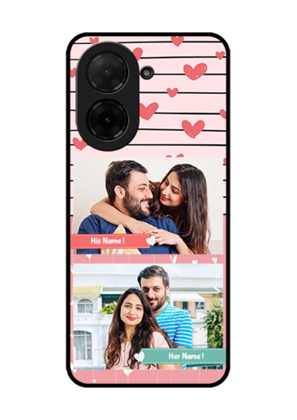 Xiaomi Redmi A5 Custom Glass Phone Case - Photo With Heart Design