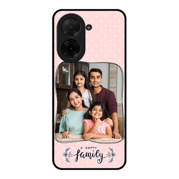 Xiaomi Redmi A5 Custom Glass Phone Case - Family With Dots Design Xiaomi Redmi A5 Custom Glass Phone Case - Family With Dots Design