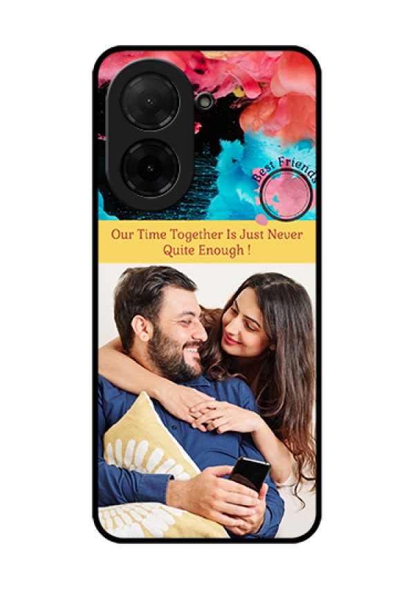 Xiaomi Redmi A5 Custom Glass Phone Case - Quote With Acrylic Painting Design