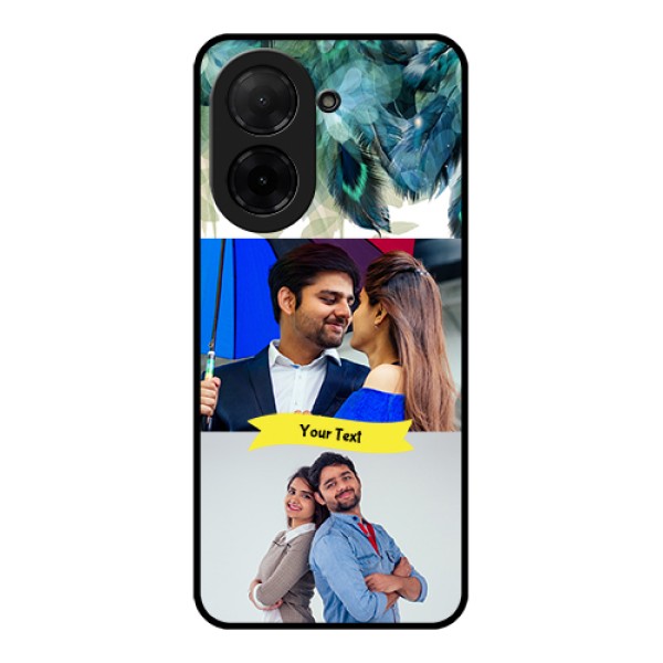 Xiaomi Redmi A5 Custom Glass Phone Case - Image With Boho Peacock Feather Design Xiaomi Redmi A5 Custom Glass Phone Case - Image With Boho Peacock Feather Design