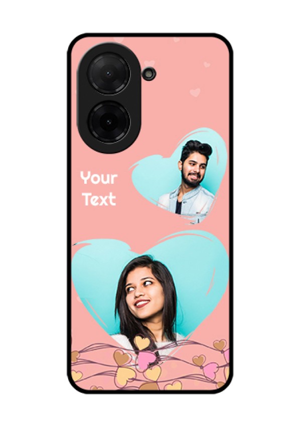 Xiaomi Redmi A5 Custom Glass Phone Case - Love Doodle Design