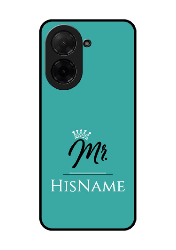 Xiaomi Redmi A5 Custom Glass Phone Case - Mr With Name Design