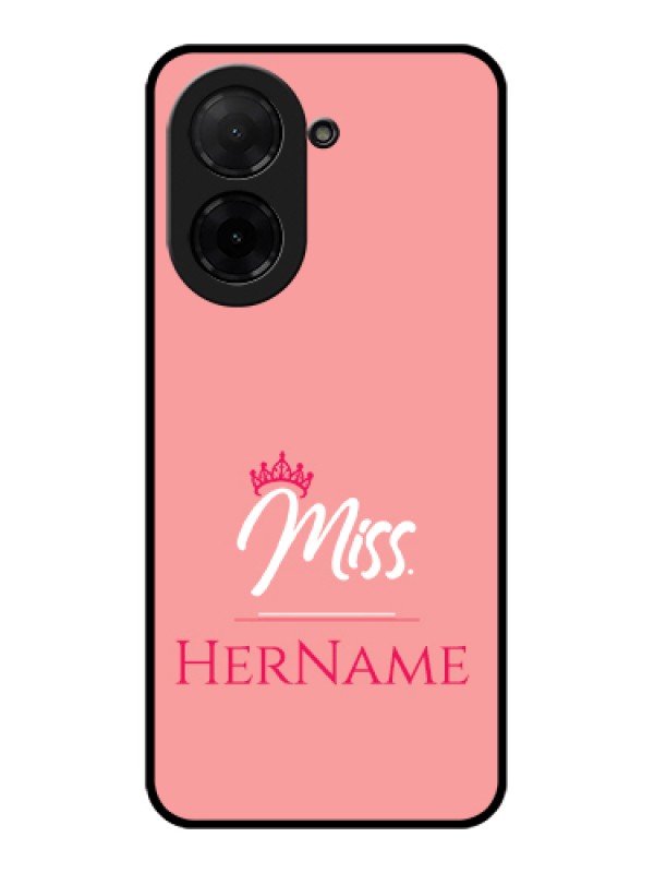Custom Xiaomi Redmi A5 Custom Glass Phone Case - Mrs With Name Design