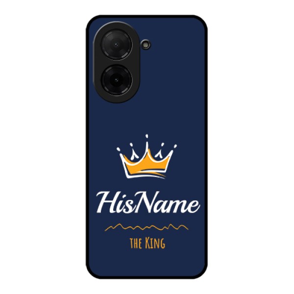 Xiaomi Redmi A5 Custom Glass Phone Case - King With Name Design Xiaomi Redmi A5 Custom Glass Phone Case - King With Name Design