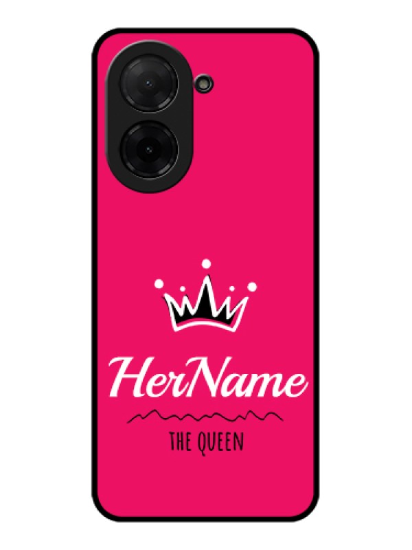 Custom Xiaomi Redmi A5 Custom Glass Phone Case - Queen With Name Design