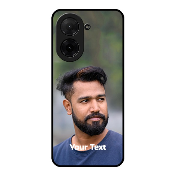 Xiaomi Redmi A5 Custom Glass Phone Case - Photo With Text Design Xiaomi Redmi A5 Custom Glass Phone Case - Photo With Text Design