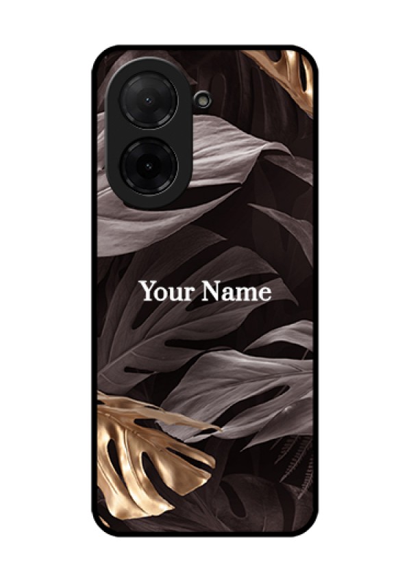 Xiaomi Redmi A5 Custom Glass Phone Case - Wild Leaves Digital Paint Design