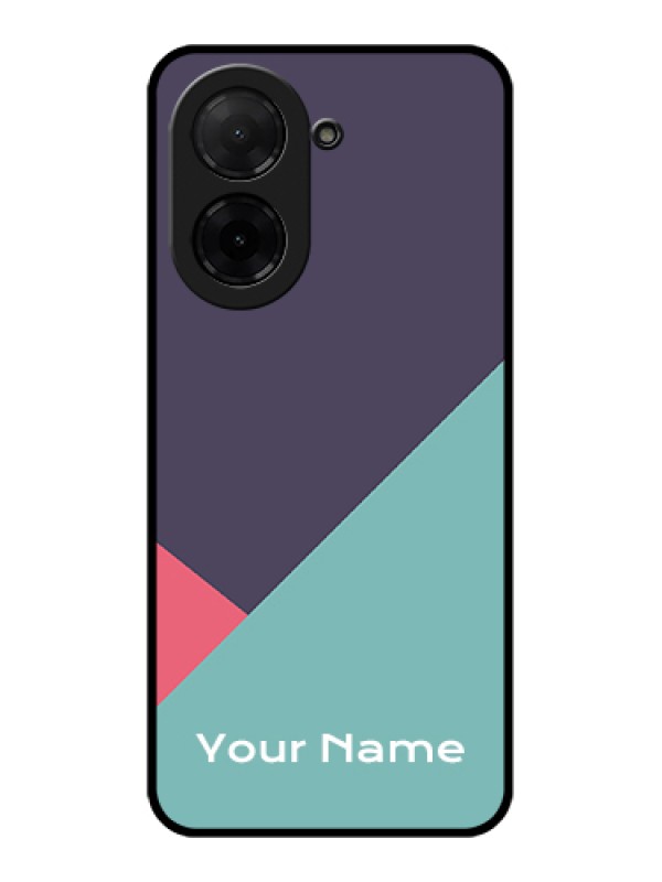 Custom Xiaomi Redmi A5 Custom Glass Phone Case - Tri Color Abstract Design