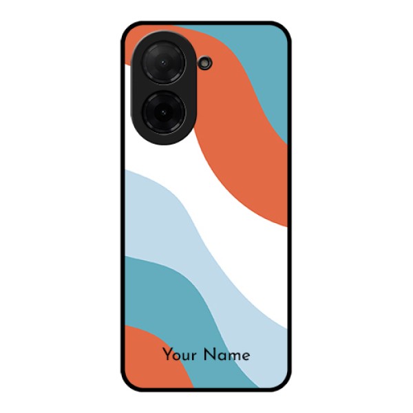Xiaomi Redmi A5 Custom Glass Phone Case - Coloured Waves Design Xiaomi Redmi A5 Custom Glass Phone Case - Coloured Waves Design
