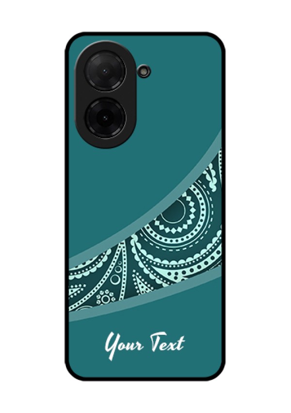Xiaomi Redmi A5 Custom Glass Phone Case - Semi Visible Floral Design