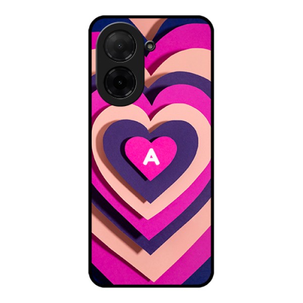 Xiaomi Redmi A5 Custom Glass Phone Case - Cute Heart Pattern Design Xiaomi Redmi A5 Custom Glass Phone Case - Cute Heart Pattern Design