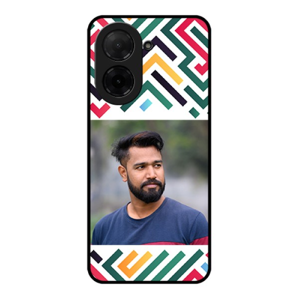 Xiaomi Redmi A5 Custom Glass Phone Case - Colorful Maze Pattern Design
