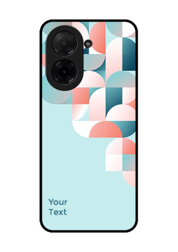 Xiaomi Redmi A5 Custom Glass Phone Case - Stylish Semi - Circle Pattern Design