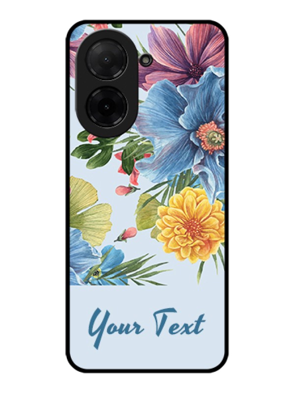 Custom Xiaomi Redmi A5 Custom Glass Phone Case - Stunning Watercolored Flowers Painting Design