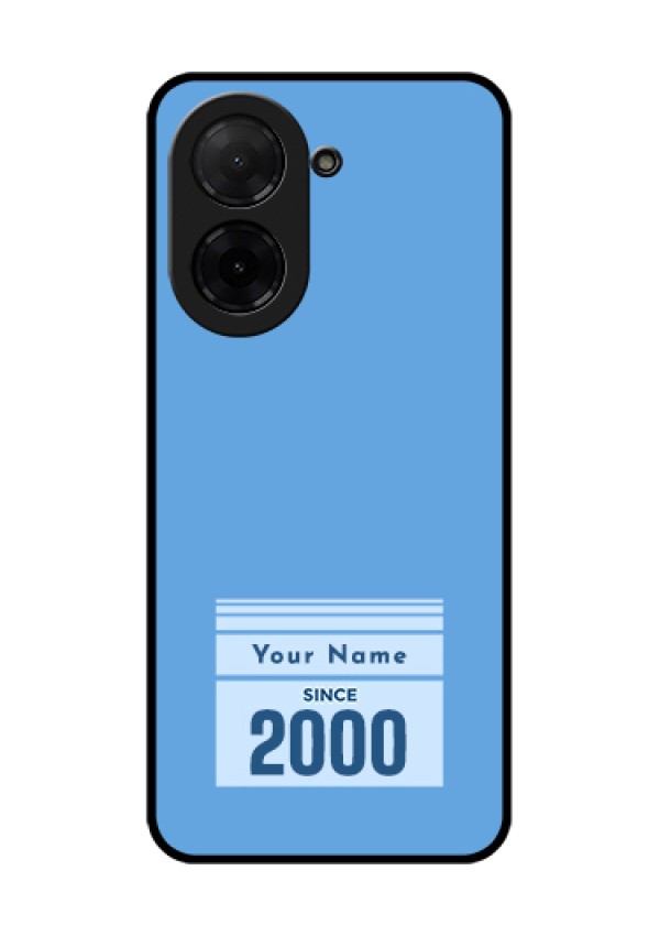 Xiaomi Redmi A5 Custom Glass Phone Case - Custom Year Of Birth Design