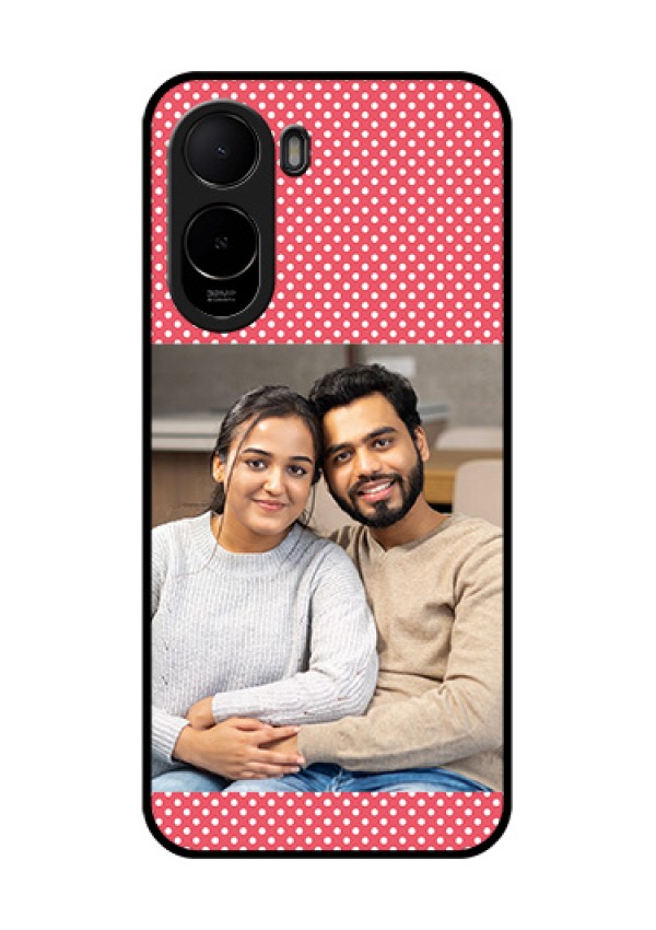 Xiaomi Redmi A7 Pro 5G Custom Glass Phone Case - White Dotted Design