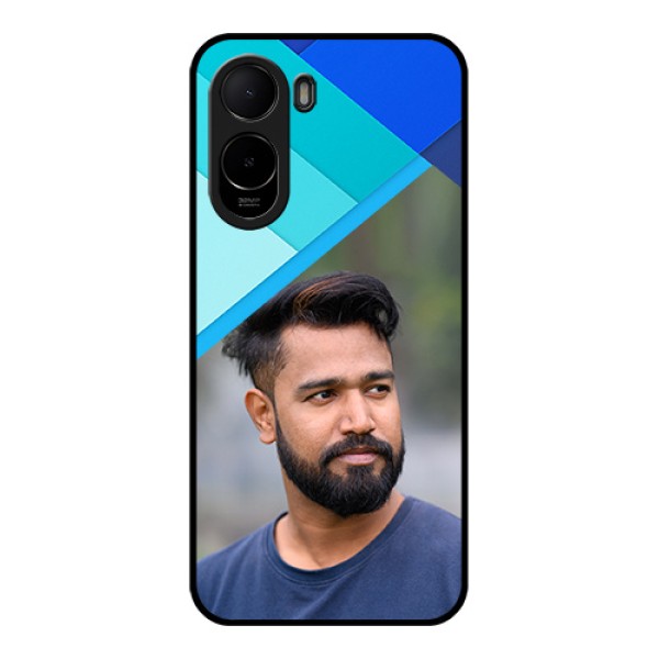 Xiaomi Redmi A7 Pro 5G Custom Glass Phone Case - Blue Pattern Design Xiaomi Redmi A7 Pro 5G Custom Glass Phone Case - Blue Pattern Design