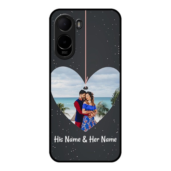 Xiaomi Redmi A7 Pro 5G Custom Glass Phone Case - Hanging Heart Design