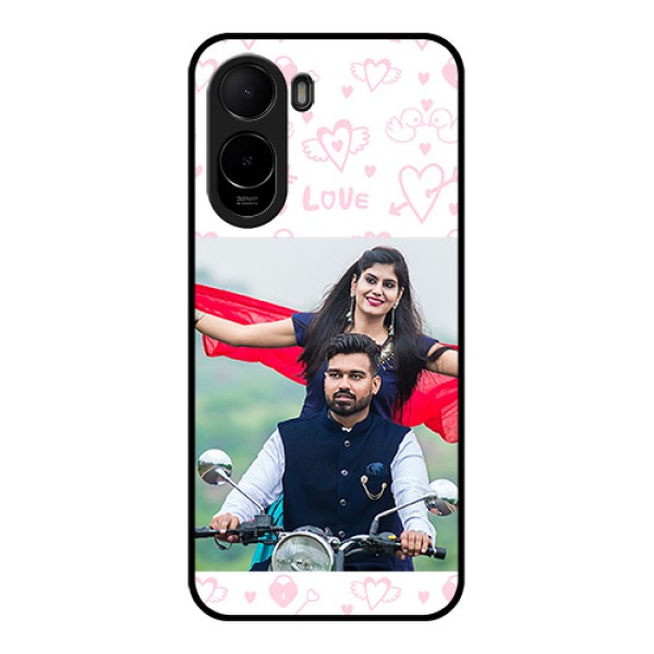 Xiaomi Redmi A7 Pro 5G Custom Glass Phone Case - Pink Flying Heart Design Xiaomi Redmi A7 Pro 5G Custom Glass Phone Case - Pink Flying Heart Design