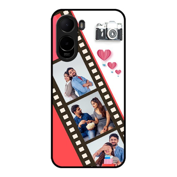 Xiaomi Redmi A7 Pro 5G Custom Glass Phone Case - 3 Image Holder With Film Reel Xiaomi Redmi A7 Pro 5G Custom Glass Phone Case - 3 Image Holder With Film Reel