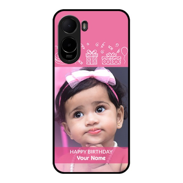 Xiaomi Redmi A7 Pro 5G Custom Glass Phone Case - With Birthday Line Art Design Xiaomi Redmi A7 Pro 5G Custom Glass Phone Case - With Birthday Line Art Design
