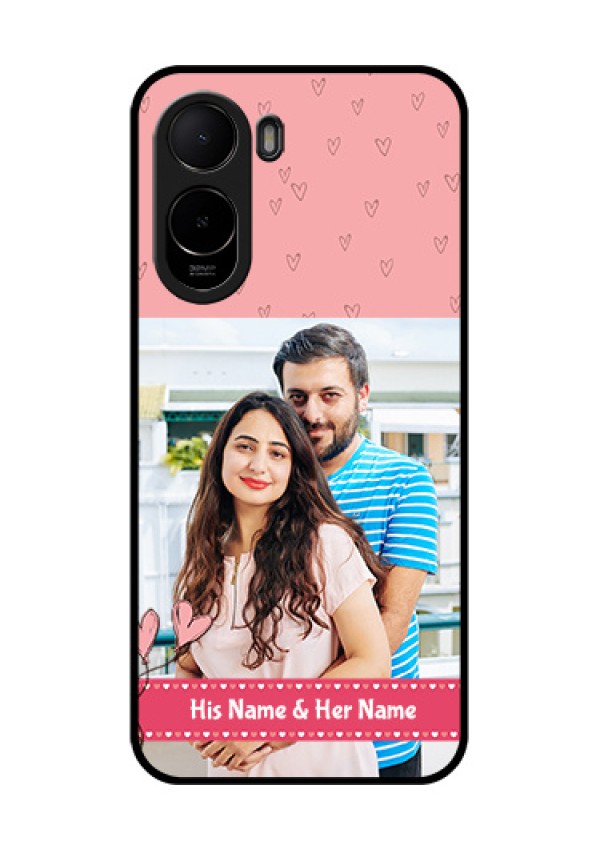 Xiaomi Redmi A7 Pro 5G Custom Glass Phone Case - Love Design Peach Color