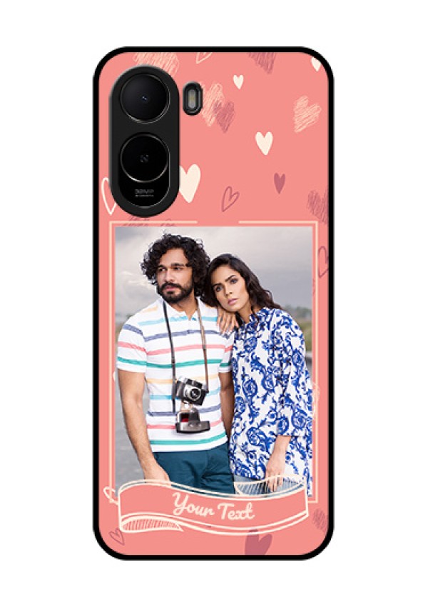 Xiaomi Redmi A7 Pro 5G Custom Glass Phone Case - Love Doodle Art Design