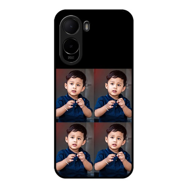 Xiaomi Redmi A7 Pro 5G Custom Glass Phone Case - 4 Image Holder Design