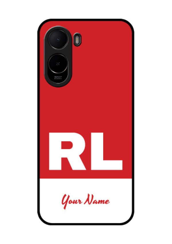 Xiaomi Redmi A7 Pro 5G Custom Glass Phone Case - Dual Tone Custom Text Design