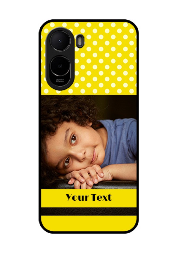 Xiaomi Redmi A7 Pro Custom Glass Phone Case - Bright Yellow Case Design