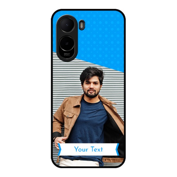 Xiaomi Redmi A7 Pro Custom Glass Phone Case - Simple Blue Color Design Xiaomi Redmi A7 Pro Custom Glass Phone Case - Simple Blue Color Design