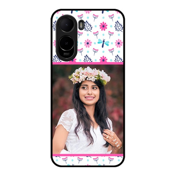 Xiaomi Redmi A7 Pro Custom Glass Phone Case - Colorful Flower Design Xiaomi Redmi A7 Pro Custom Glass Phone Case - Colorful Flower Design