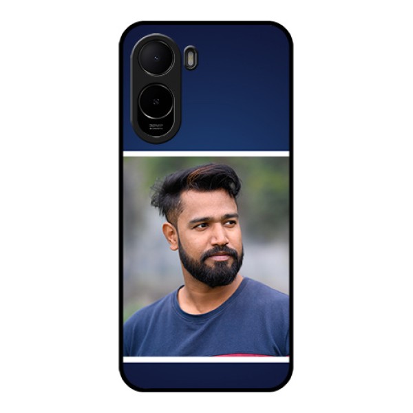 Xiaomi Redmi A7 Pro Custom Glass Phone Case - Simple Royal Blue Design Xiaomi Redmi A7 Pro Custom Glass Phone Case - Simple Royal Blue Design