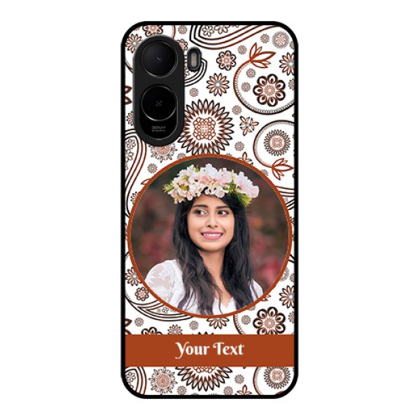 Xiaomi Redmi A7 Pro Custom Glass Phone Case - Abstract Flower Design Xiaomi Redmi A7 Pro Custom Glass Phone Case - Abstract Flower Design