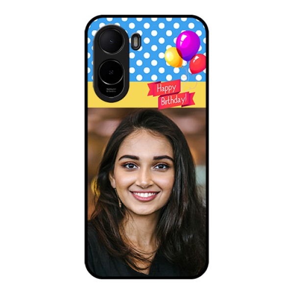 Xiaomi Redmi A7 Pro Custom Glass Phone Case - Happy Birthday Design