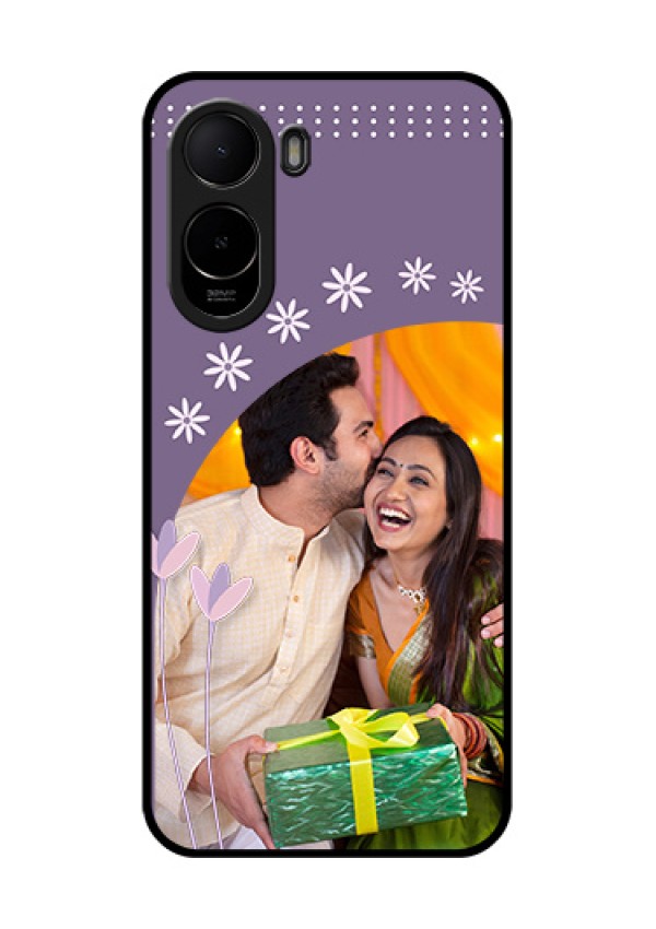 Xiaomi Redmi A7 Pro Custom Glass Phone Case - Lavender Flowers Design