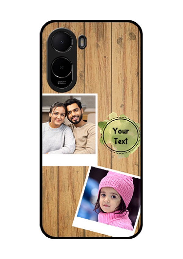 Xiaomi Redmi A7 Pro Custom Glass Phone Case - Wooden Texture Design