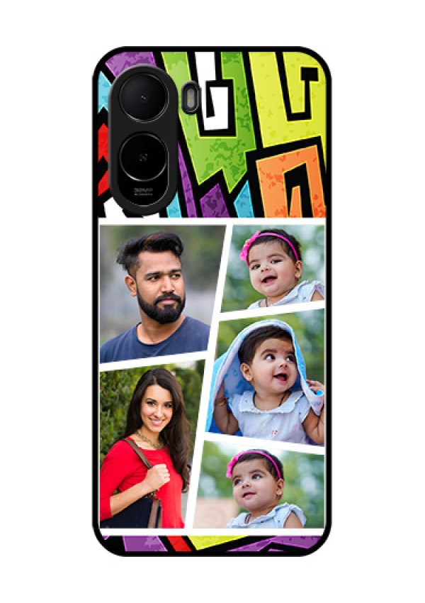 Xiaomi Redmi A7 Pro Custom Glass Phone Case - Graffiti Pattern Design