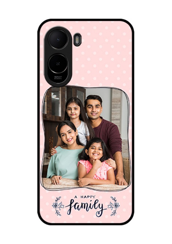 Xiaomi Redmi A7 Pro Custom Glass Phone Case - Family With Dots Design