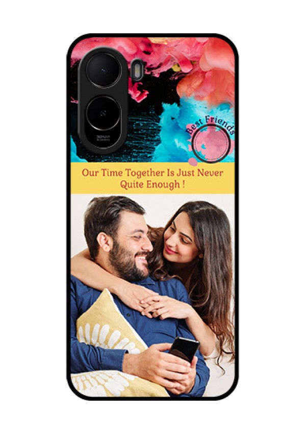 Xiaomi Redmi A7 Pro Custom Glass Phone Case - Quote With Acrylic Painting Design